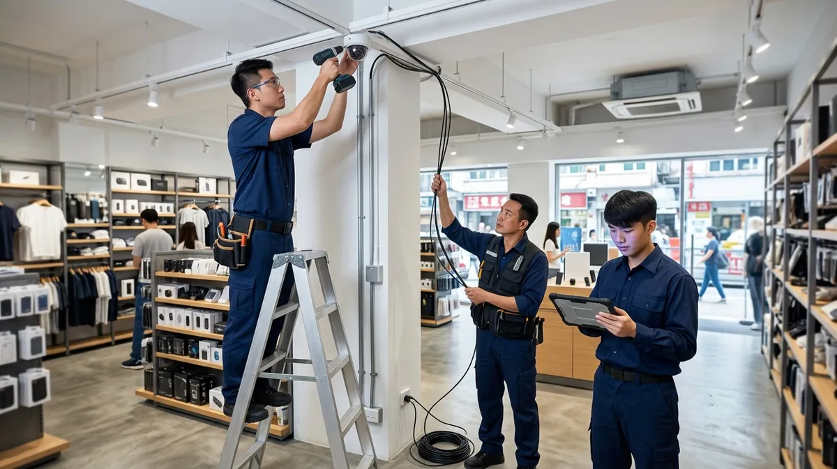 CCTV Technician at Work