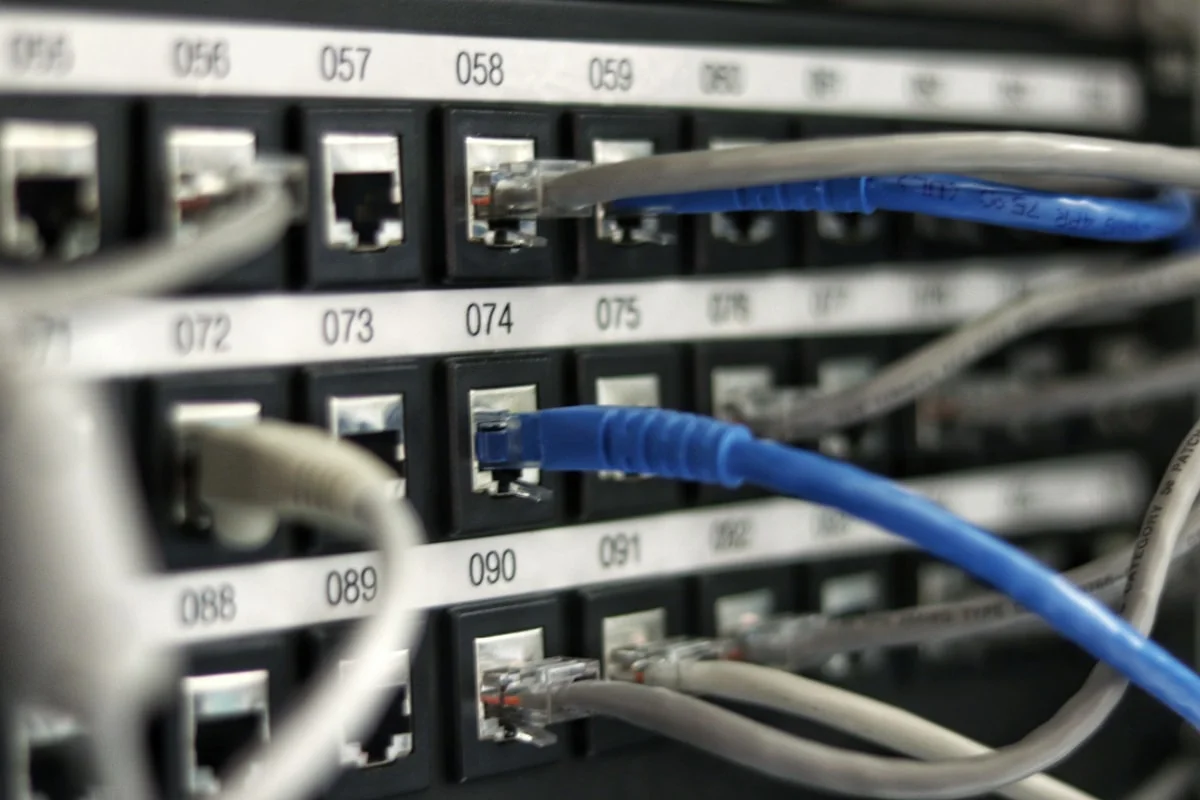 Professional electronic equipment circuit board close-up
